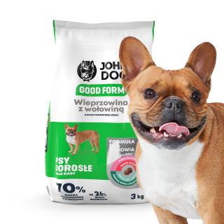 John Dog suché krmivo pre bravčové mäso 3 kg